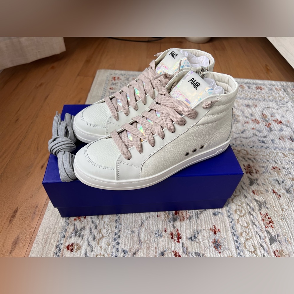🤍 P448 Skate High Top Sneaker Women size 38 Prism 🤍